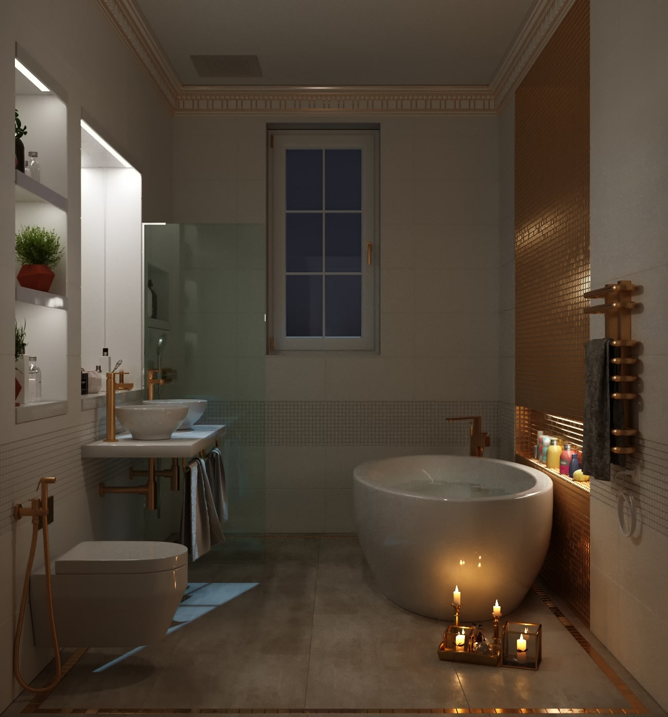 Bath-room-gold
